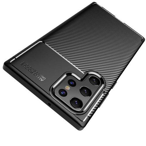 Fogy Galaxy S22 Ultra Kılıf Karbon Tasarım Slim Silikon Kapak