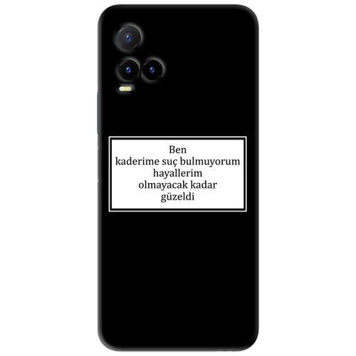 Vivo Y33s Kılıf HD Yazı Baskılı Silikon Arka Kapak - Yazı 5