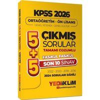 2026 KPSS Ortaöğretim Önlisans Genel Yetenek Genel Kültür Tamamı Çözümlü Son 10 Sınav Fasikül Fasikül Çıkmış Yediiklim Yayınları