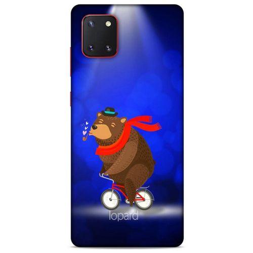 Samsung Galaxy Note 10 Lite Kılıf FunnyMaX (43) Thin Fit Kılıf Lacivert Ayılı