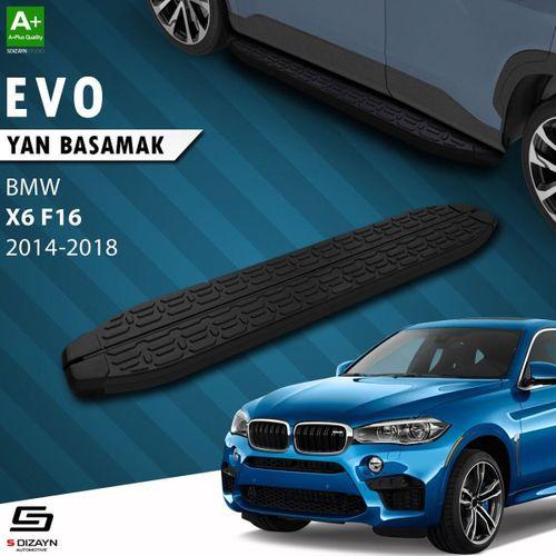 S-Dizayn Bmw X6 F16 Evo Siyah Yan Basamak 193 Cm 2014-2018 A+ Kalite
