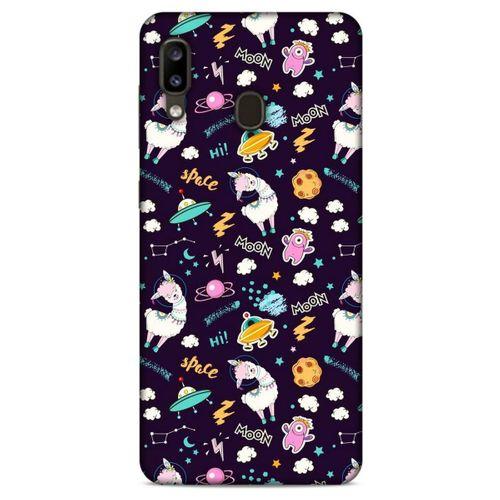 Spacex (47) Tema Crystal Flex Kılıf Samsung Galaxy A20 Kılıf