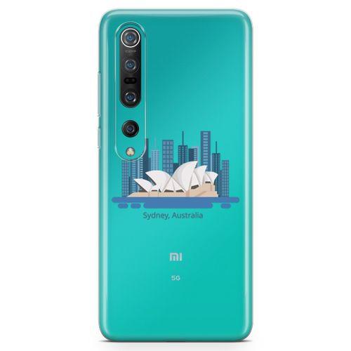 Xiaomi Mi 10 Kılıf Sidney Avustralya Arka Kapak Koruma Desenli Full Koruyucu