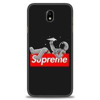 Samsung Galaxy J7 Pro / J730 Kılıf HD Baskılı Kılıf - Supreme + Tam Ekran Koruyucu