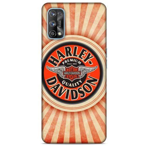 Realme 7 Pro Uyumlu Kılıf Motorsiklet (43) Thin Fit Kılıf Harley