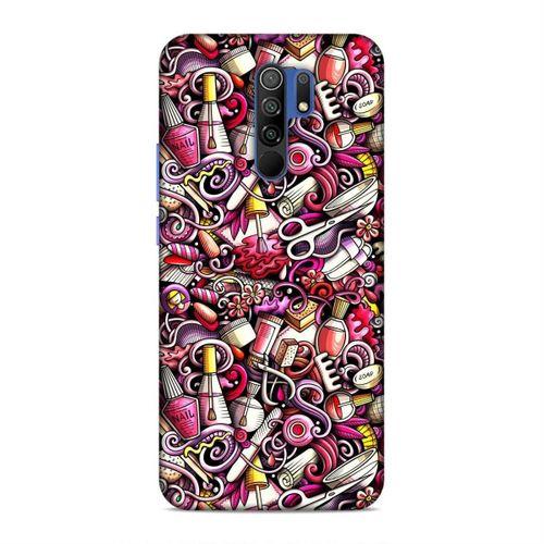 Xiaomi Redmi 9 Kılıf Manikur Pedikur Kozmetik Arka Kapak Silikon Koruma Full Koruyucu