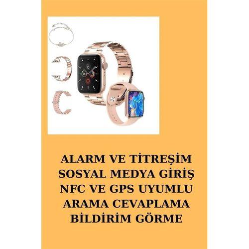 Powerbank Özellikli Bluetooth Kulaklık Ve Nabız Ölçer Akıllı Saat Bileklik Hediyeli
