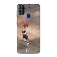 Samsung Galaxy M21 Kılıf Palyaco Kiz Arka Kapak Silikon Koruma Full Koruyucu