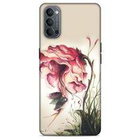 Y.Liva-2021 Özel Seri Gül Döktüm Oppo Reno 4 Kılıf Silikon Kapak