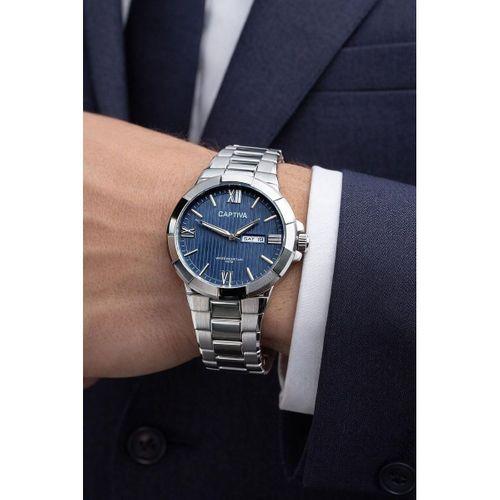 Captiva Bileklik Hediyeli Çelik Kordon Haftanın Günü Ve Takvimli Kadran Erkek Kol Saati CT.M.001.M7