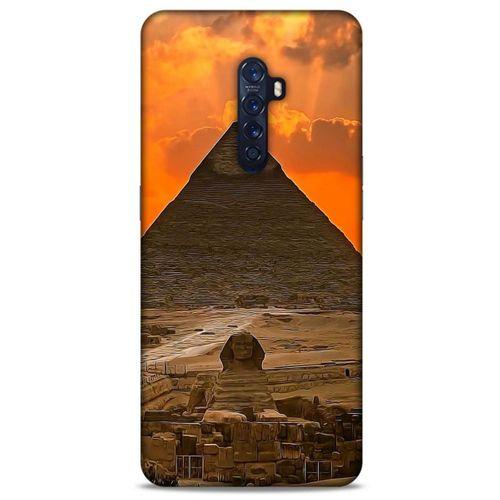 Oppo Reno 2 Kılıf Dünya Mimarisi (25) Antişok Kapak Giza Piramitler Mısır