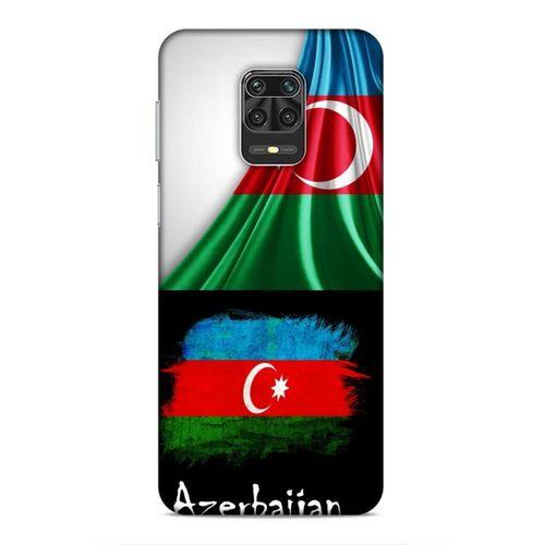 Xiaomi Redmi Note 9 Pro Uyumlu Kılıf Azarbaijan (13) Silikon Kap Bayraklar
