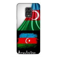 Xiaomi Redmi Note 9 Pro Uyumlu Kılıf Azarbaijan (13) Silikon Kap Bayraklar