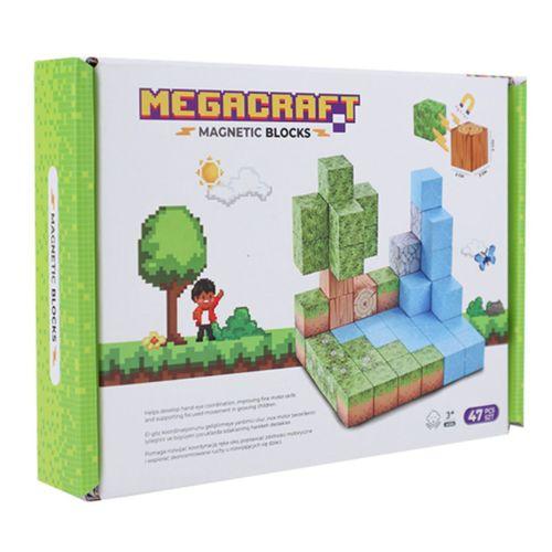 Megacraft Orman Temalı Mıknatıslı Bloklar 47 Parça
