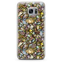 Samsung Galaxy S7 Edge Kılıf Kozmetik Kişisel Bakım Doodle Arka Kapak Koruma Desenli Full Koruyucu