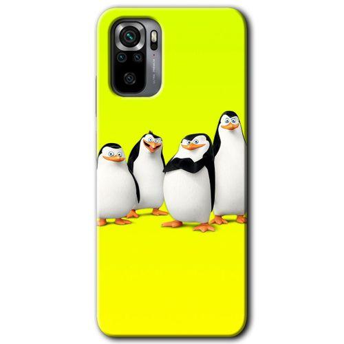 Xiaomi Redmi Note 10s Kılıf HD Desen Baskılı Arka Kapak - Penguenler
