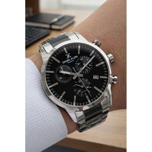 Daniel Klein Erkek Kol Saati 30 Metre Suya Dayanıklı Çelik Kordon + Bileklik Hediyeli VS.BLKT.0814