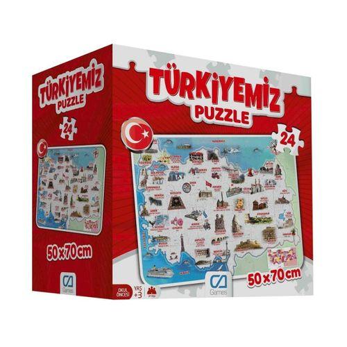 Games Games Türkiyemiz Puzzle 24 Parça 5079
