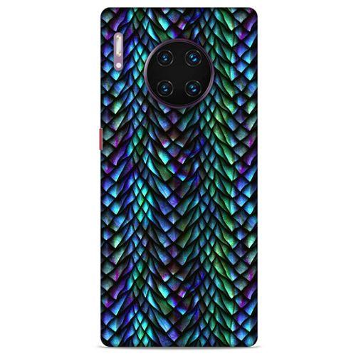 Huawei Mate 40 Pro Kılıf Dragons (1) Kılıfı Ejderha Pulları Rainbow
