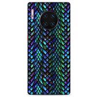 Huawei Mate 40 Pro Kılıf Dragons (1) Kılıfı Ejderha Pulları Rainbow