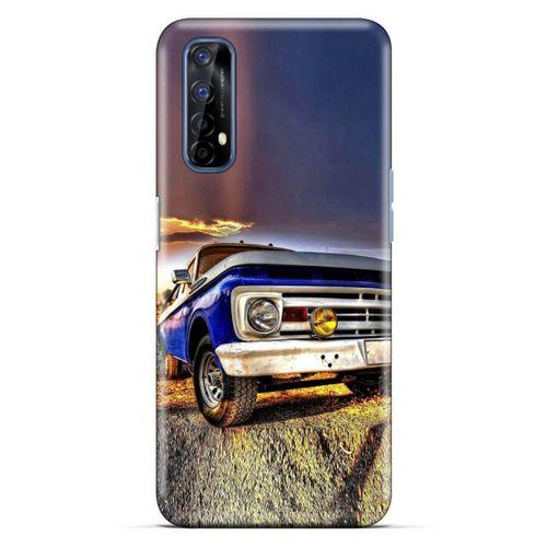Lopard Oppo Realme 7 Uyumlu Kılıf PickUpX (32) Soft Silikon Kılıf Koyu Mavi