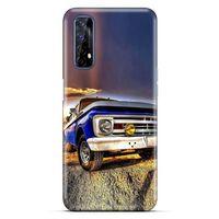 Lopard Oppo Realme 7 Uyumlu Kılıf PickUpX (32) Soft Silikon Kılıf Koyu Mavi