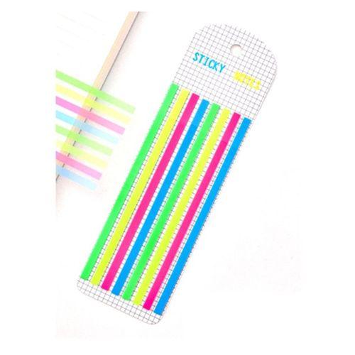 İnox Şeffaf Yapışkanlı Not Kağıdı Şerit Renkli 150Mm