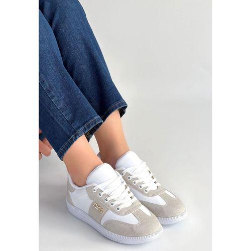 Lunga Beyaz Cilt Bağcıklı Spor Ayakkabı