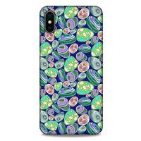 Apple iPhone XS Max Kılıf Baskılı Özel Seri Taşlı (15) Antişok Kılıf