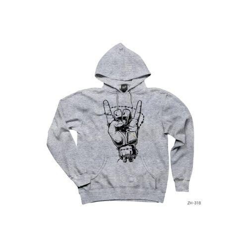 Californication Metal Gri Kapşonlu Sweatshirt Hoodie