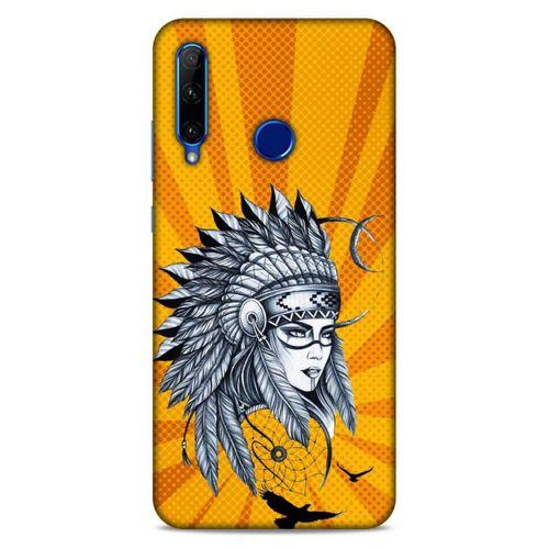 Lopard Huawei Honor 20 Lite Uyumlu Kılıf Tattoo's (45) Liquid Air Kılıf Kızılderili Dövmesi