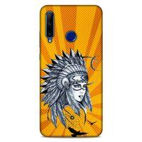 Lopard Huawei Honor 20 Lite Uyumlu Kılıf Tattoo's (45) Liquid Air Kılıf Kızılderili Dövmesi
