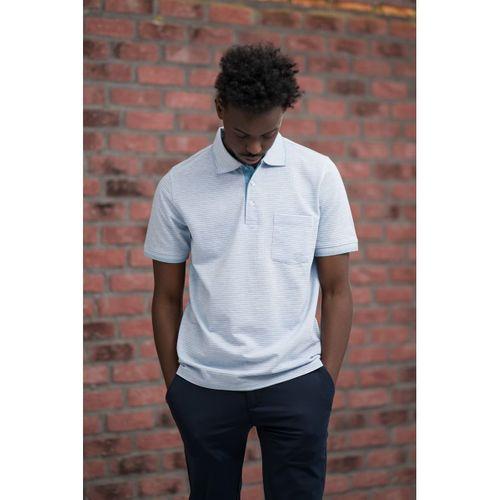 Advante Rahat Kesim Örme Dokumalı Cepli Polo Yaka T-shirt