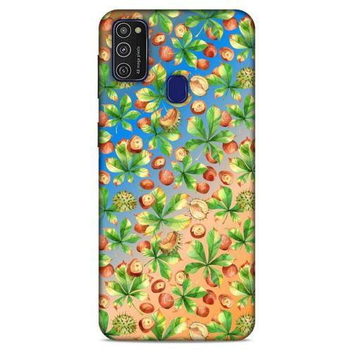 Frutix Kestane 01 Samsung Galaxy M21 Kılıf Desenli Silikon
