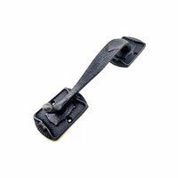 Antika Tarz Dekoratif Pirinç Ayak Tip Büyük Kapı Çekme Kolu - 220x50mm, Oksit