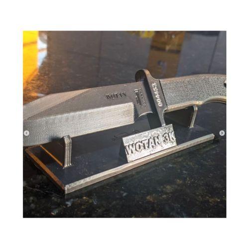 Wotan 3K Bıçak Replikası Sergi Standı BOPE Efsanevi Bıçağına Saygı (Bu ürün Sadece Plastik parçadır - Almadan Önce Soru Sorabilirsiniz)