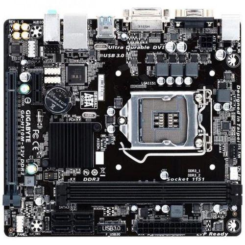 GIGABYTE H110M-S2V DDR4 USB3.0 VGA DVI mATX 1151P