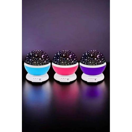 Mavi Ve Mor Işıklı Projeksiyon Lambası