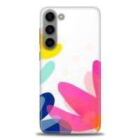 Samsung Galaxy S23 Plus Kılıf HD Baskılı Kılıf - Çiçekk + Tam Ekran Koruyucu