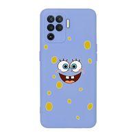 Oppo Reno 5 Lite Sponge Bob Desenli Premium Silikonlu Telefon Kılıfı