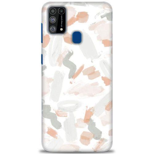 Samsung Galaxy M31 Kılıf HD Baskılı Kılıf - Fırça Darbeleri + Tam Ekran Koruyucu
