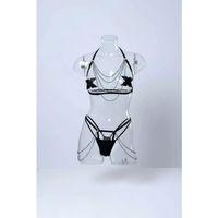 Siyah Harness Takım Zincir Detaylı Vücut Aksesuarı - Brf1065