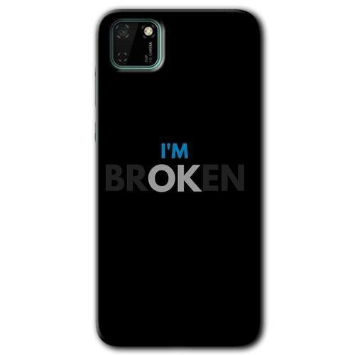 Huawei Y5P Kılıf HD Desen Baskılı Arka Kapak - Im Broken
