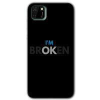 Huawei Y5P Kılıf HD Desen Baskılı Arka Kapak - Im Broken