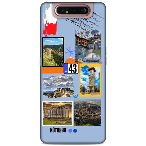 Lopard Samsung Galaxy A80 Uyumlu Kılıf Şehirli ※ (43) Kütahya Thin Fit Kılıf