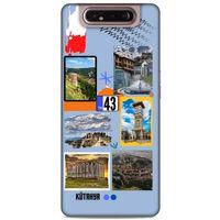 Lopard Samsung Galaxy A80 Uyumlu Kılıf Şehirli ※ (43) Kütahya Thin Fit Kılıf