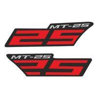 YAMAHA Yamaha Mt-25 Uyumlu Kırmızı Yan Stıcker Set