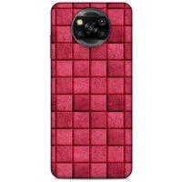 Xiaomi Redmi Poco X3 Kılıf Patchwork (29) Arka Koruma Kılıfı Pembe