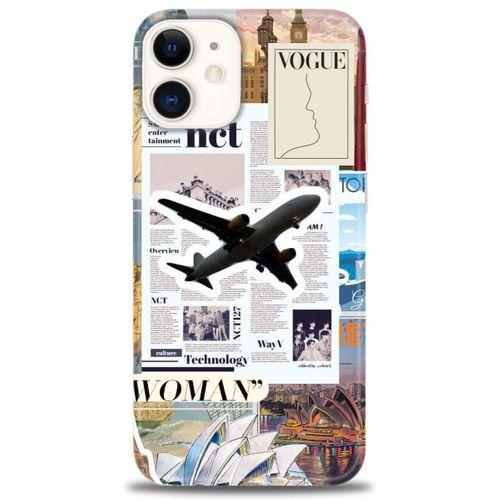 iPhone 12 Mini Kılıf HD Baskılı Kılıf - Net Woman + Tam Ekran Koruyucu