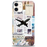 iPhone 12 Mini Kılıf HD Baskılı Kılıf - Net Woman + Tam Ekran Koruyucu